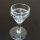 2 verres à pied bistrot verre transparent à facettes