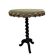 Table française ancienne avec velours et franges, fin du XIXe siècle