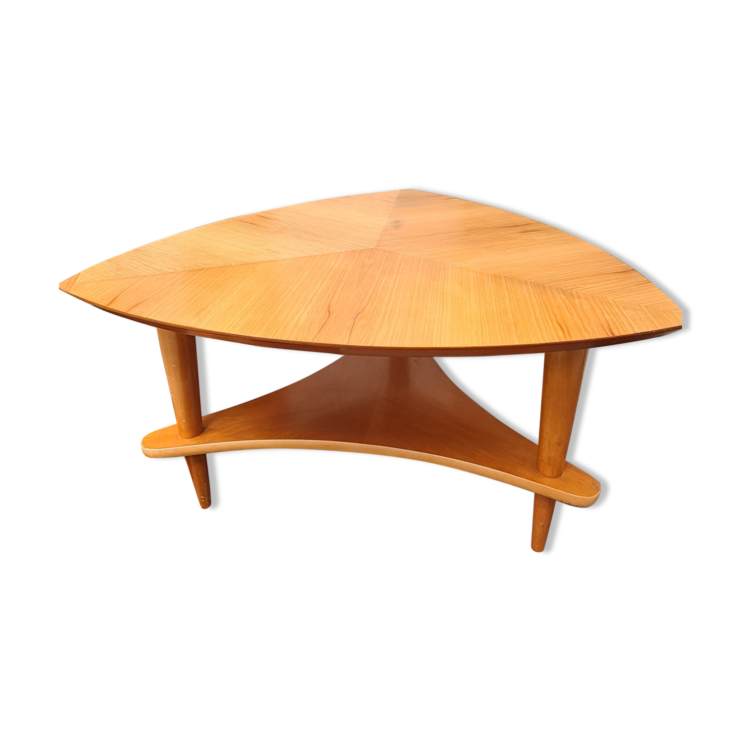 Scandinavian table spindle feet very good stability; trace of light wear on tray 84x44