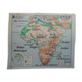 Affiche scolaire Afrique physique Bruley n°16