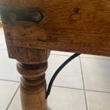 Table basse en bois et fer forgé
