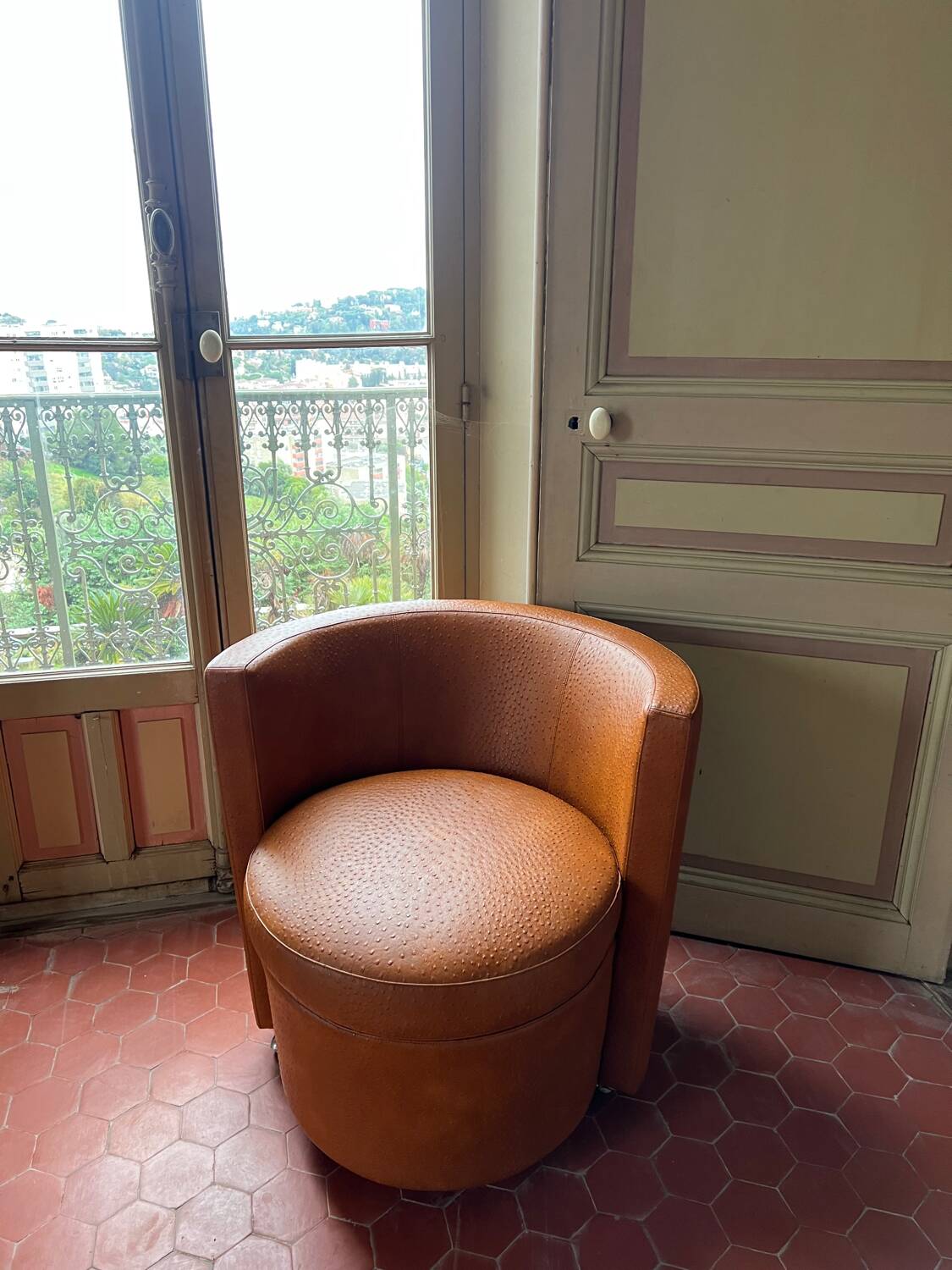 Leather armchair