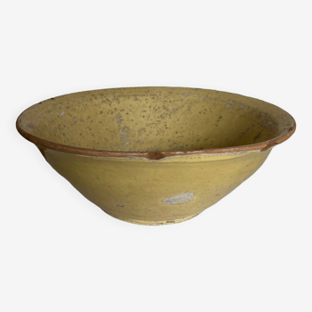 19th century farm bowl in glazed earth from Dieulefit