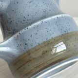 Small sauce boat, blue speckled ceramic creamer