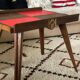 60s checkerboard coffee table