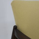 1960s edmund homa model gfm 64 beech armchair, restored