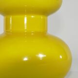 Mid-Century Modern Curvaceous Bright Yellow Glass Table Lamp by Orrefors, 1960s