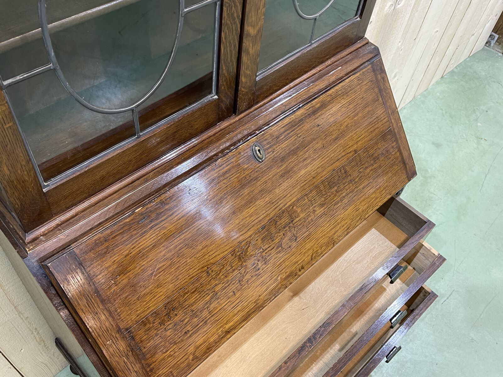 English oak scriban 1930