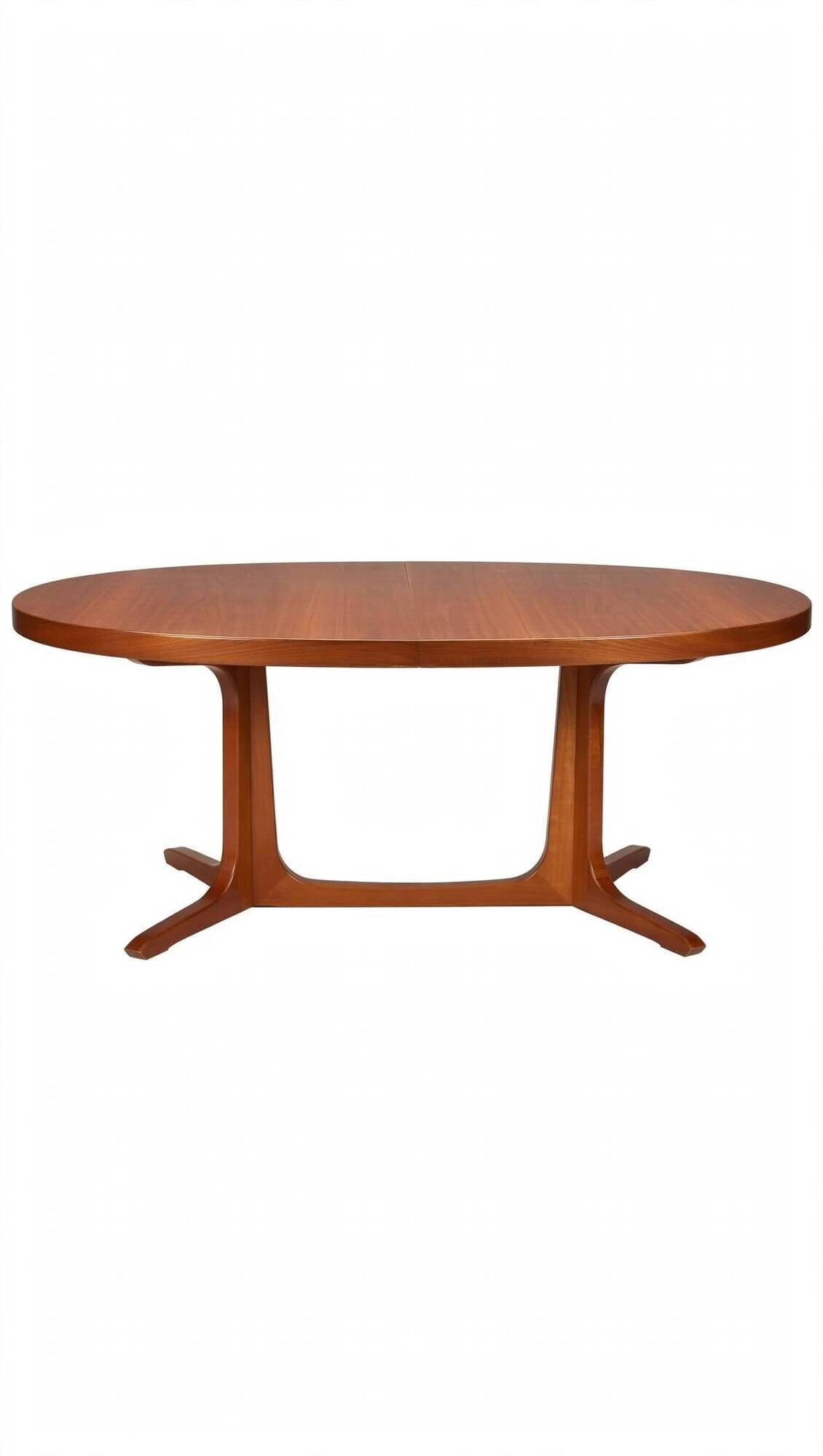 Table à manger ovale vintage 6 personnes, années 70s