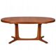 Table à manger ovale vintage 6 personnes, années 70s