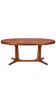 Table à manger ovale vintage 6 personnes, années 70s
