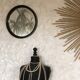 70s round mirror - 40cm