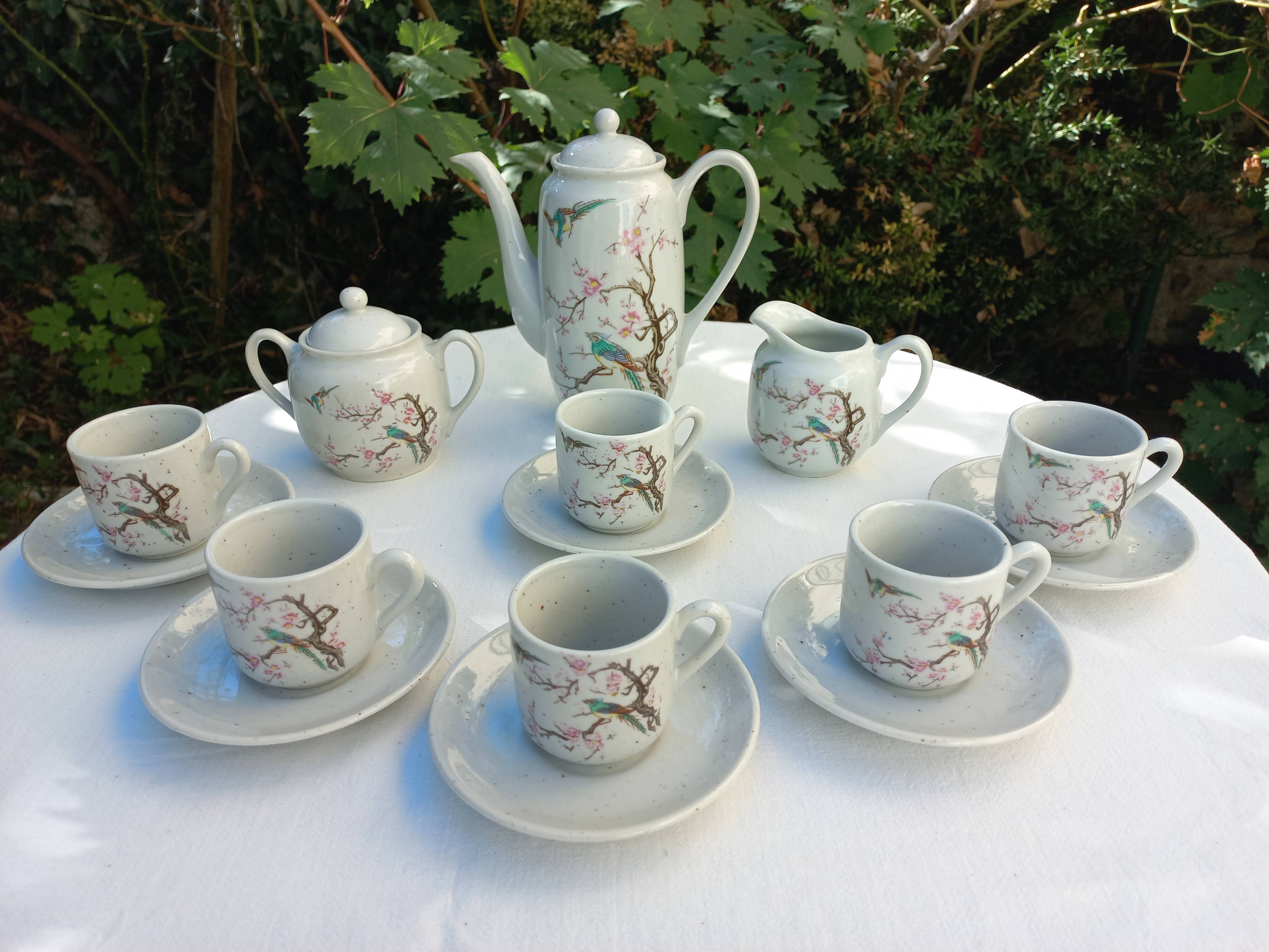Ceramic coffee set