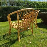 Rattan armchair