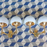 Pair of Sciolari homemade wall lamps
