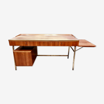 Modular desk rosewood and brass  1950