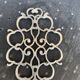 Pewter trivet, vintage apples model