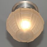 Art Deco ceiling light in glass and metal