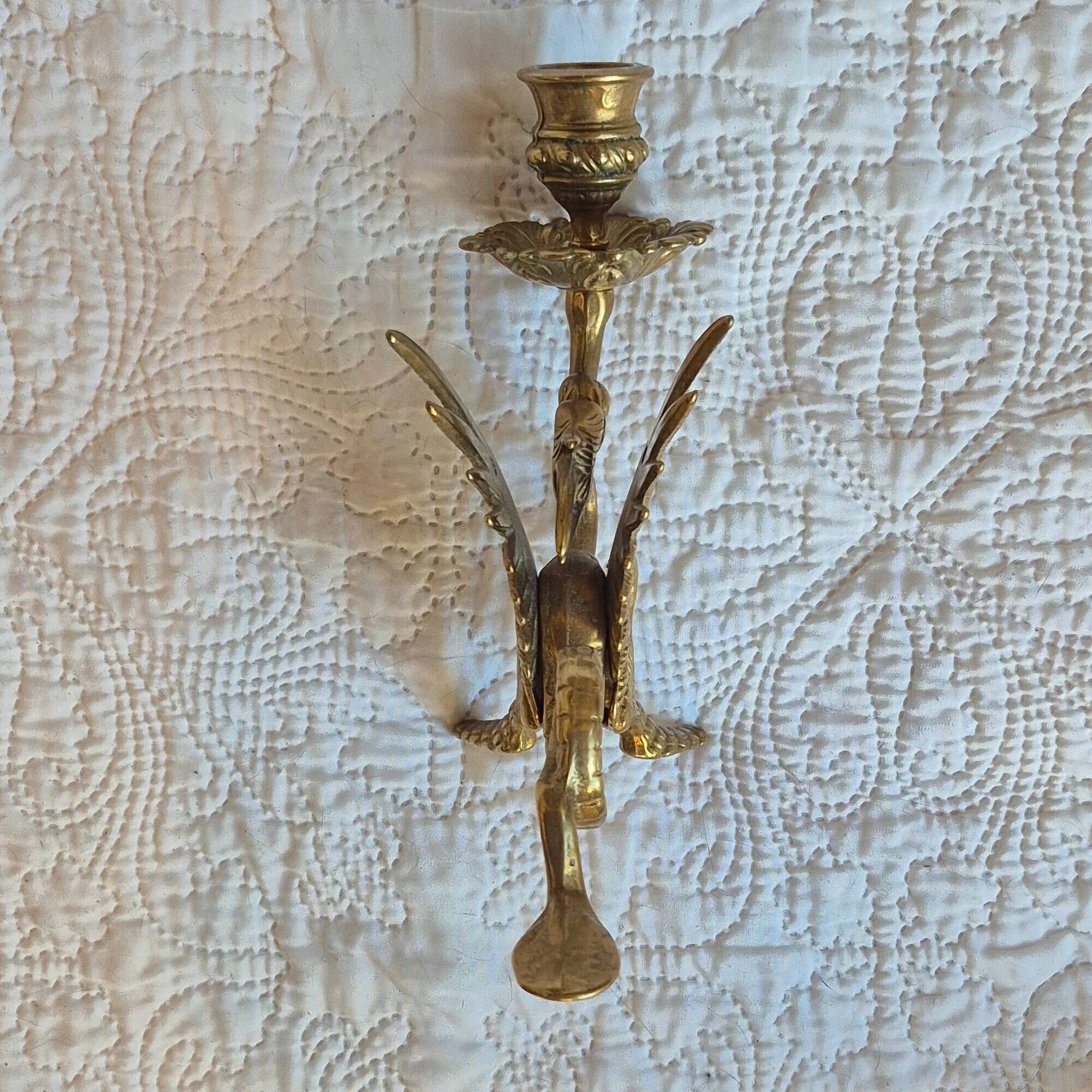 Pair of candlesticks with a winged dragon design – Napoleon III style