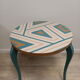 Painted art deco pedestal table