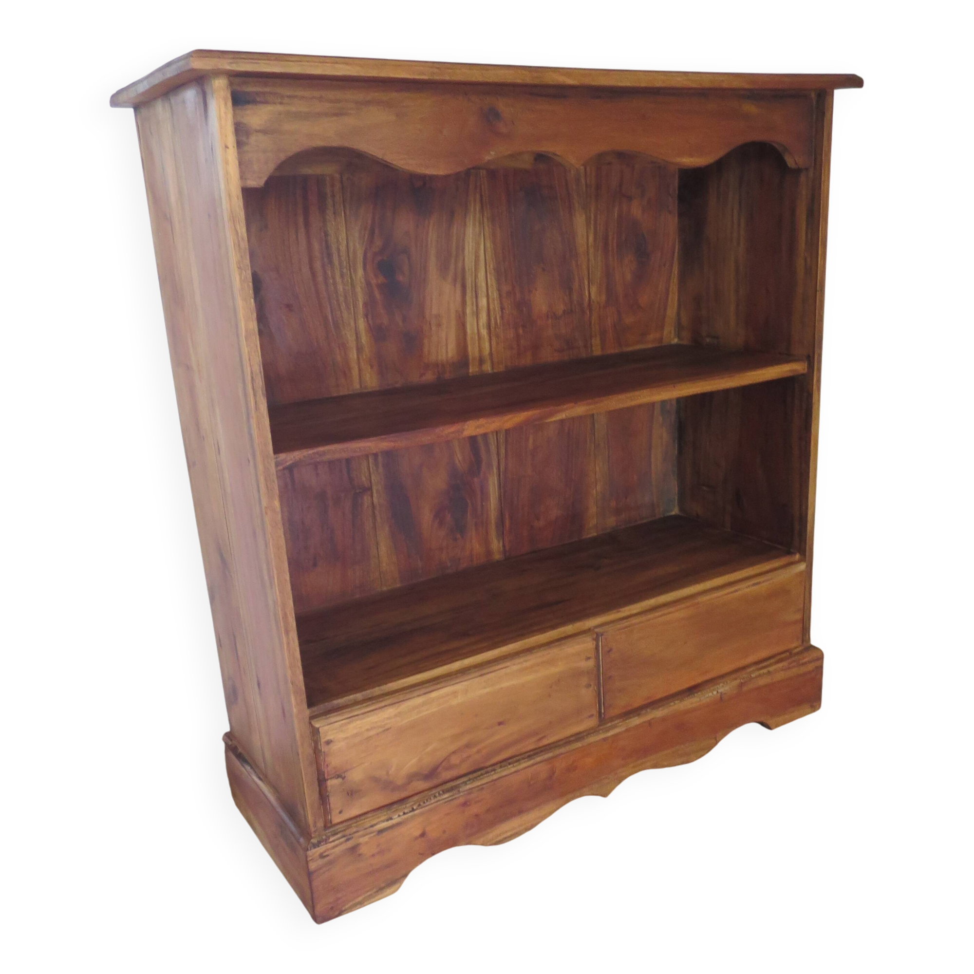 Shelf - bookcase - Bibus - exotic wood - solid wood - 3 levels - 2