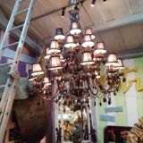 Grapefruit chandelier