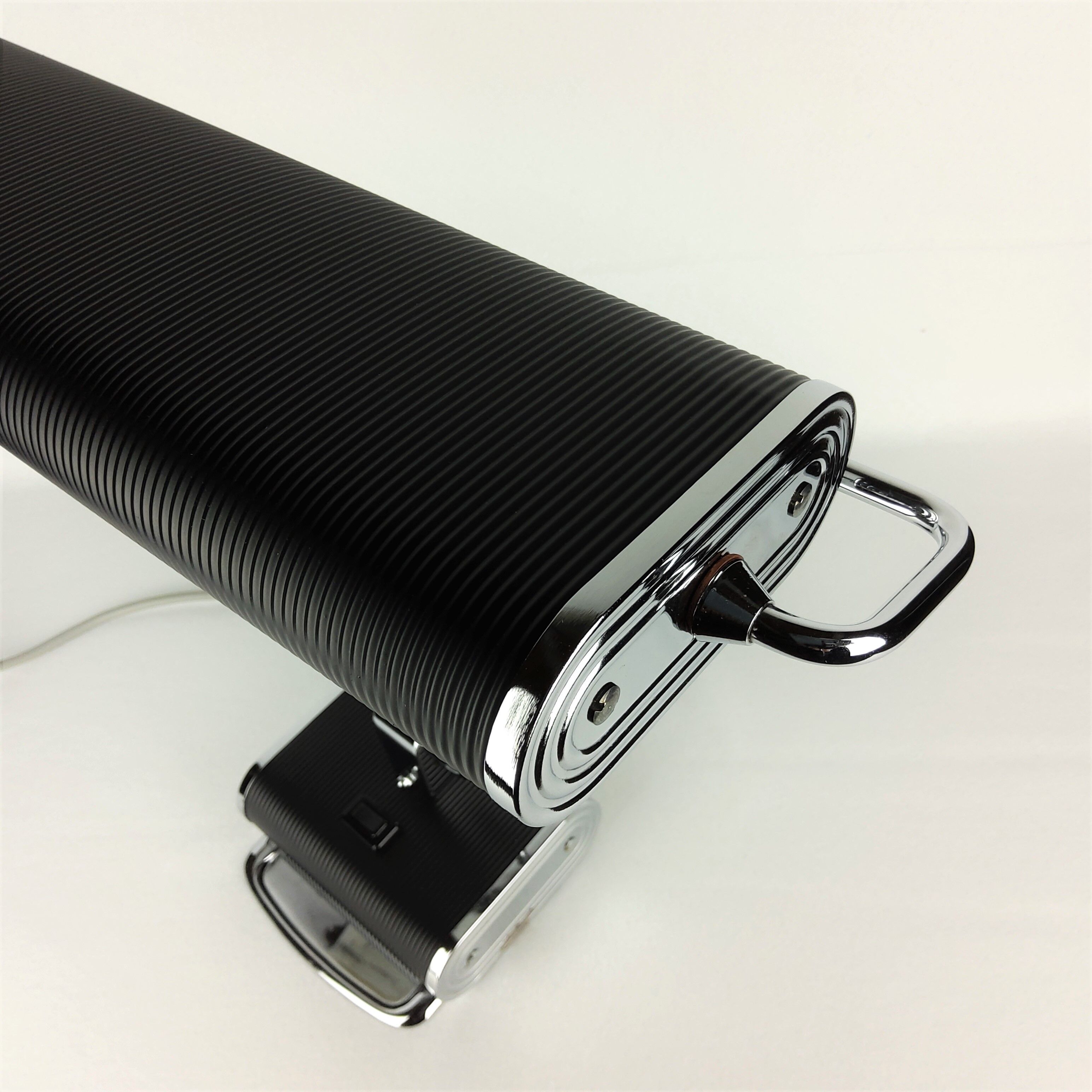Lampe de bureau N71 Jumo noir et chrome 1950