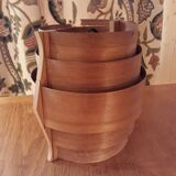 Scandinavian style wood hanging lamp design Hans Agne Jackobsson