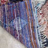 Red Boujad Moroccan rug - 221 x 89 cm