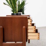 Midcentury Danish hallway chest and planter in teak by Arne Wahl Iversen for Vinde Møbelfabrik