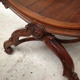 Paire de fauteuils anciens curules dit Dagobert en bois sculpté