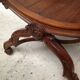 Pair of antique armchairs curules called Dagobert in carved wood