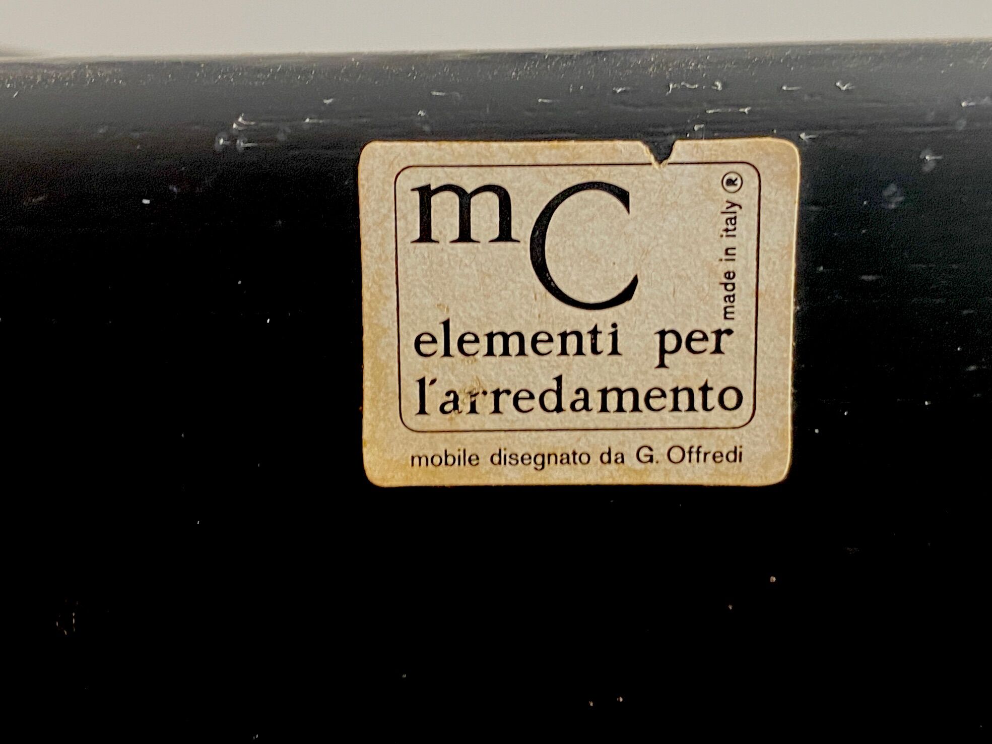 Console bureau design Giovanni Offredi éditeur MC Selvini, 1970