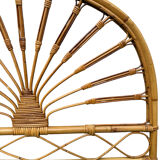 Pair of 1960s rattan headboards from France