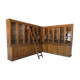 Large corner bookcase or pair of oak bookcases