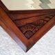 Miroir Art Déco bois sculpté 86 X 53