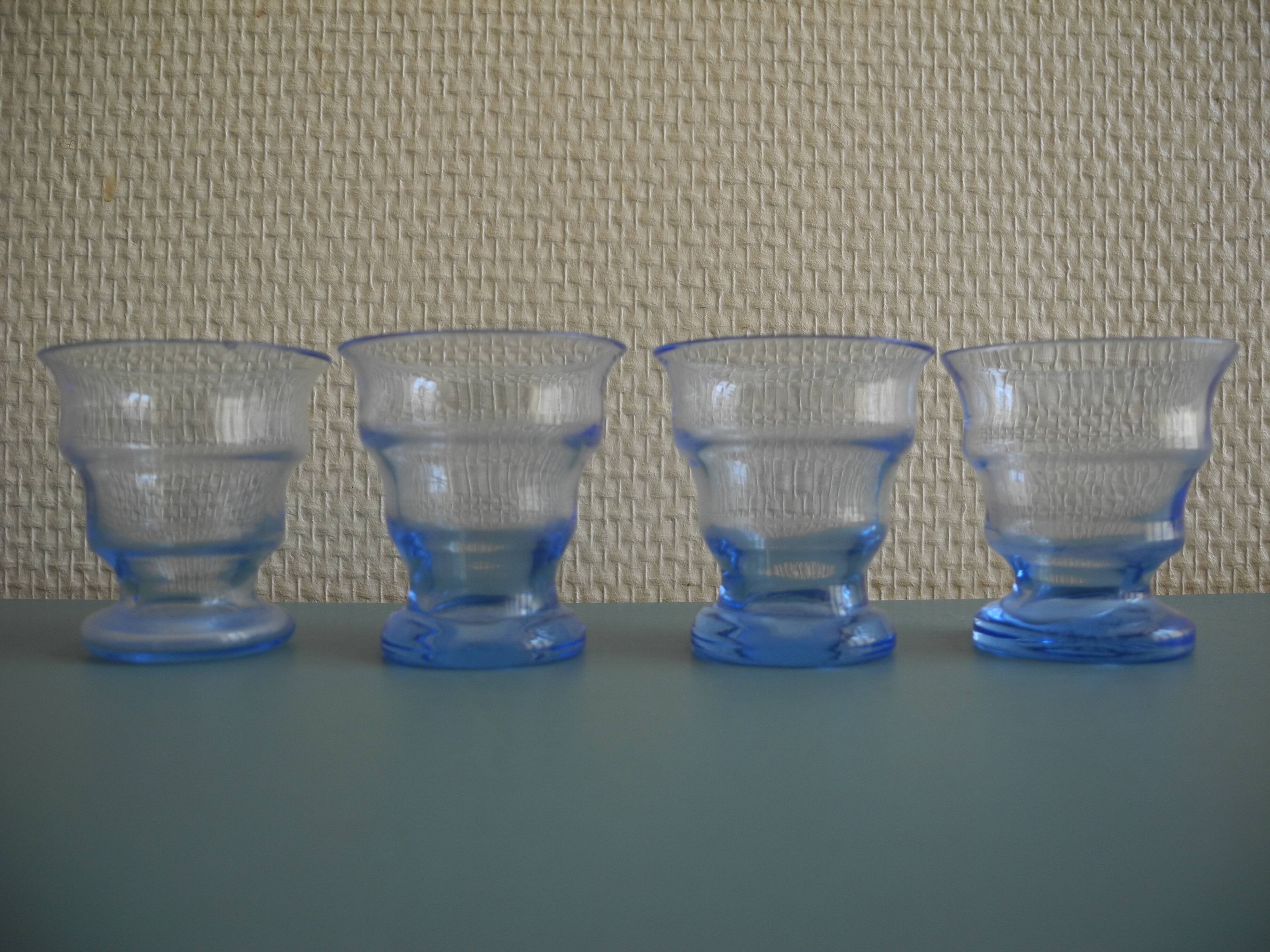 Liqueur service carafe crystal glasses bohemian crystal glasses