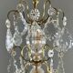Bronze and crystal chandelier with pendants, Louis XV style, 20th century.