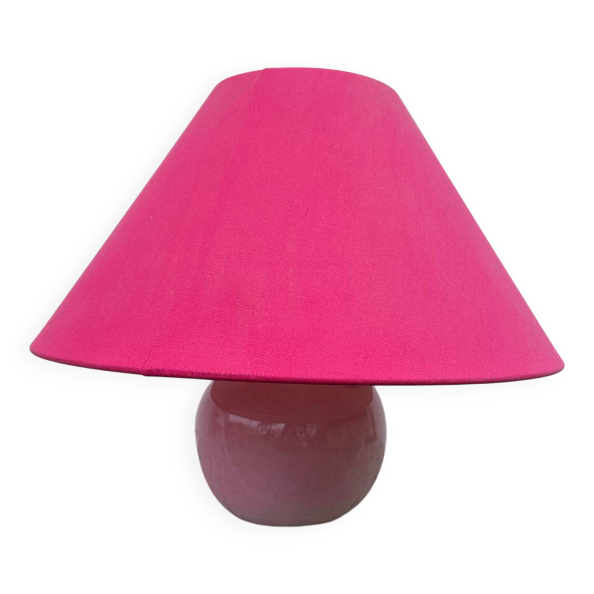 Pink ceramic lamp