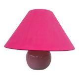 Pink ceramic lamp