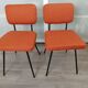 Paire de chaises C57 par Paul Geoffroy édition Airborne