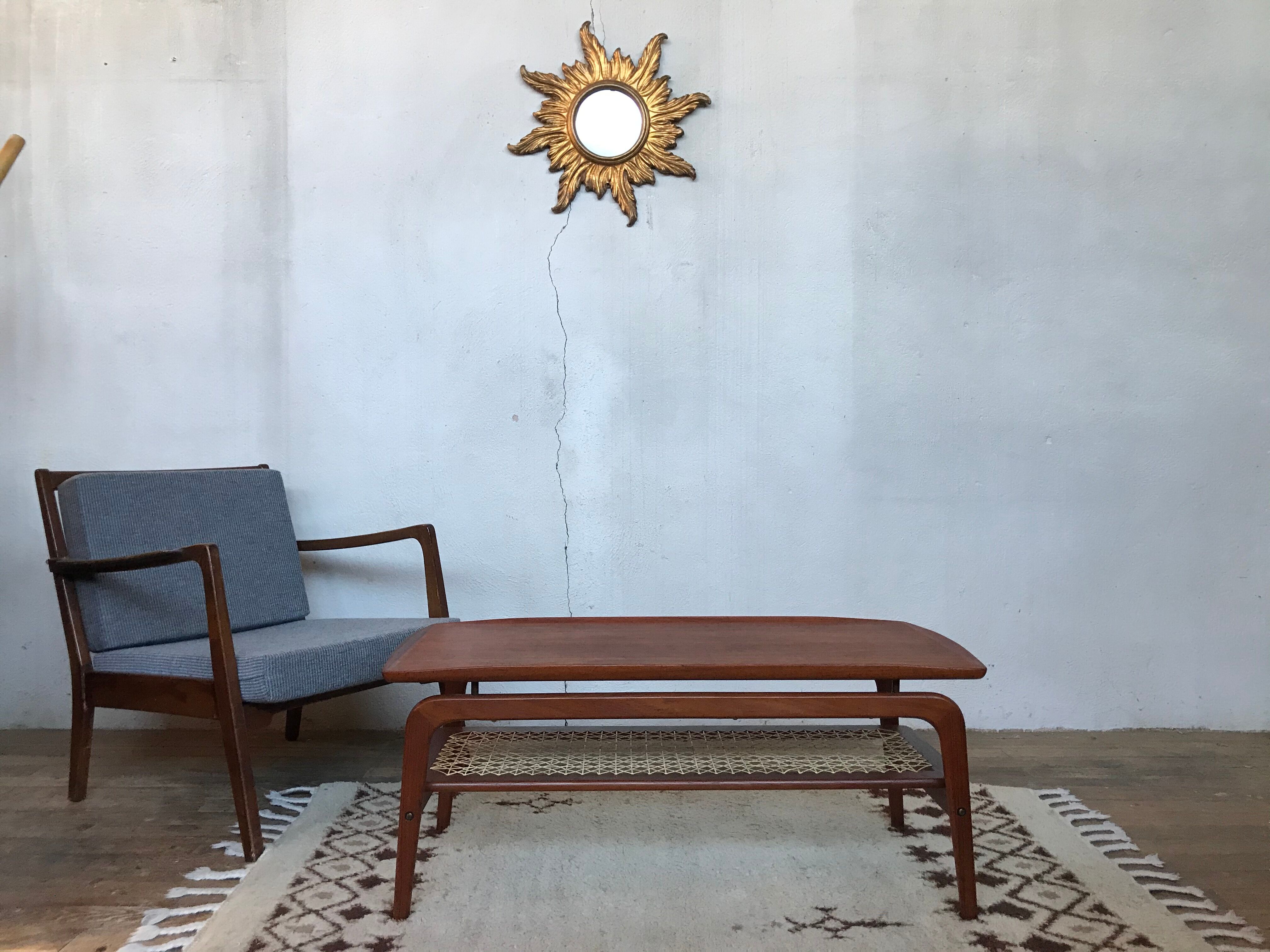 Scandinavian coffee table Hovmand Olsen in teak 1960