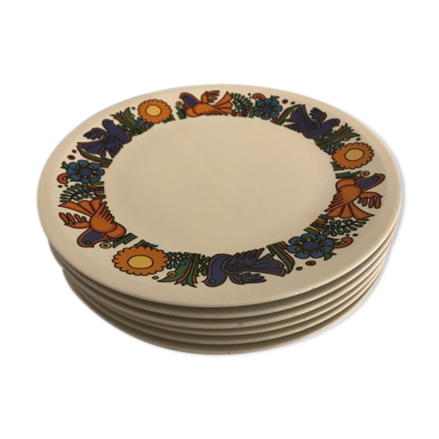 Lot of 8 Acapulco flat plates