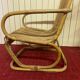 Pair of vintage rattan armchairs, Italy 1950