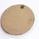 Golden oval mirror