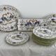 Dessert service, earthenware, Martres-Tolosane, signed Matet France