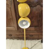 Vintage yellow metal floor lamp