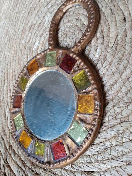 Mirror irena jaworska 70's vintage student of line vautrin