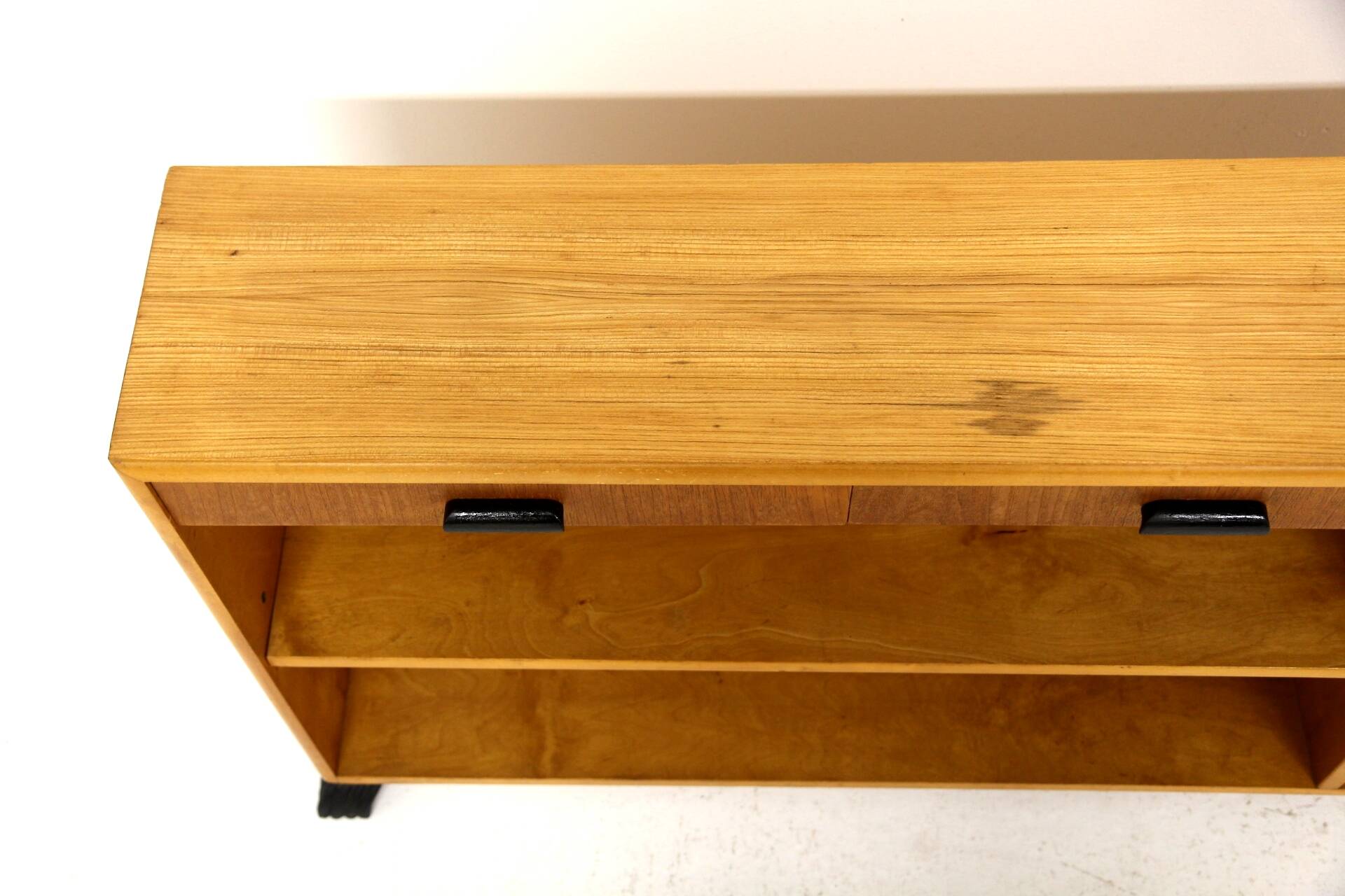 Scandinavian elm bookcase, Sweden, 1960