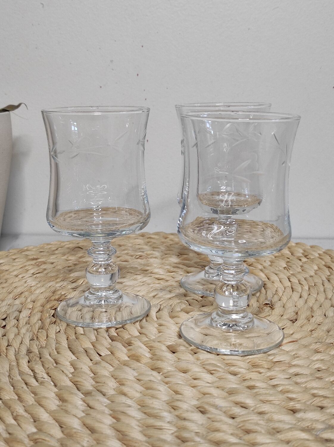 Small cut crystal glasses